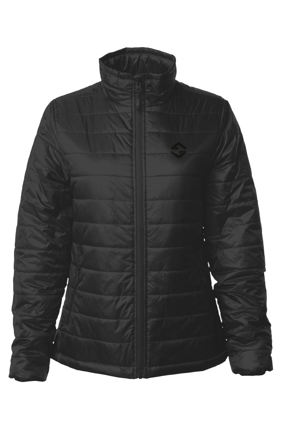 Women's Puffer Jacket in Black – Lightweight Adventure Coat Women's lightweight black Puffer Jacket