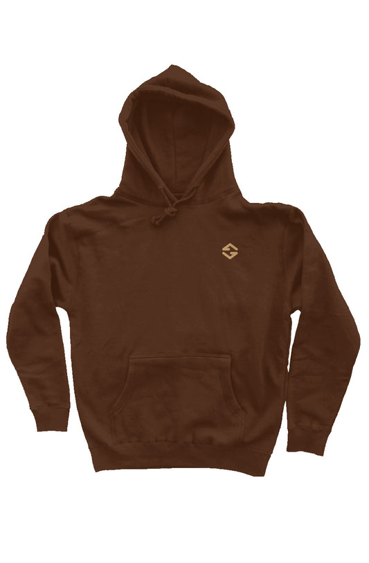 Sasquatch Shred Society Hoodie brown with pockets- front