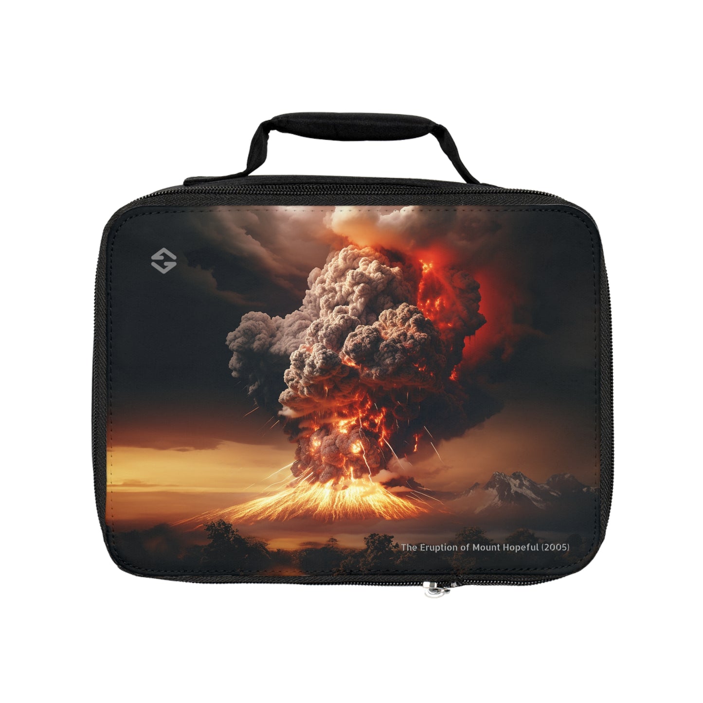 volcano lunch box front