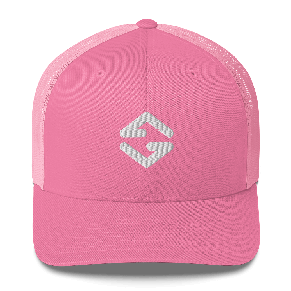Barbwire Beach Signature trucker hat - pink