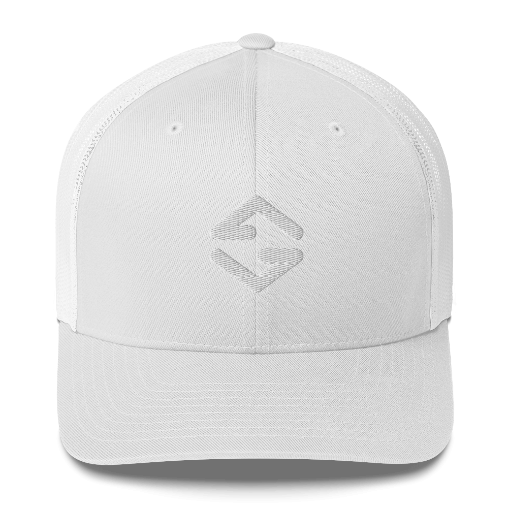 Barbwire Beach Signature trucker hat - white