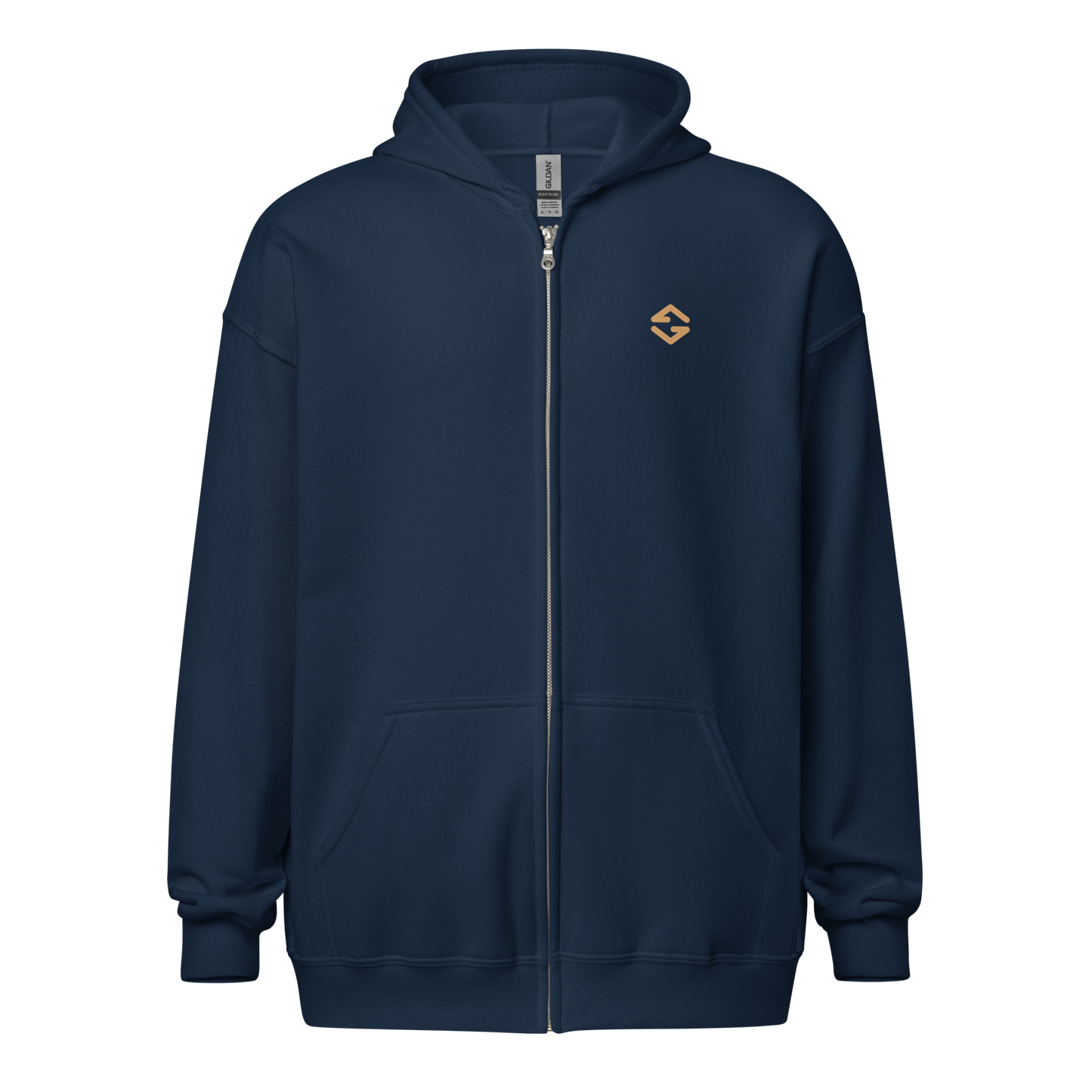 Zip-Up Hoodie – Arctic Surf Company | Barbwire Beach Arctic Surf Co Zip Up Hoodie navy with pockets- front