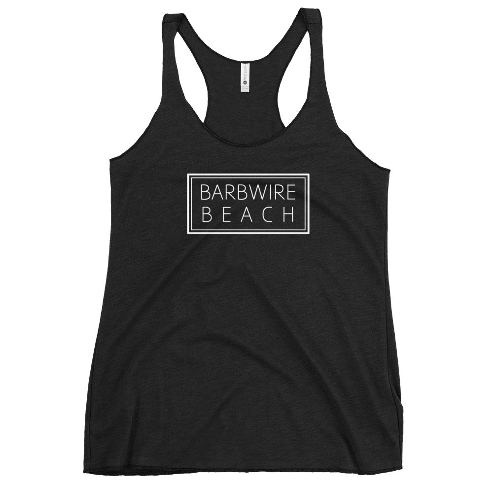 Barbwire Beach Signature racerback tank - black