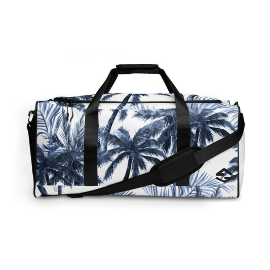 Palm Tree Print Duffle Bag back
