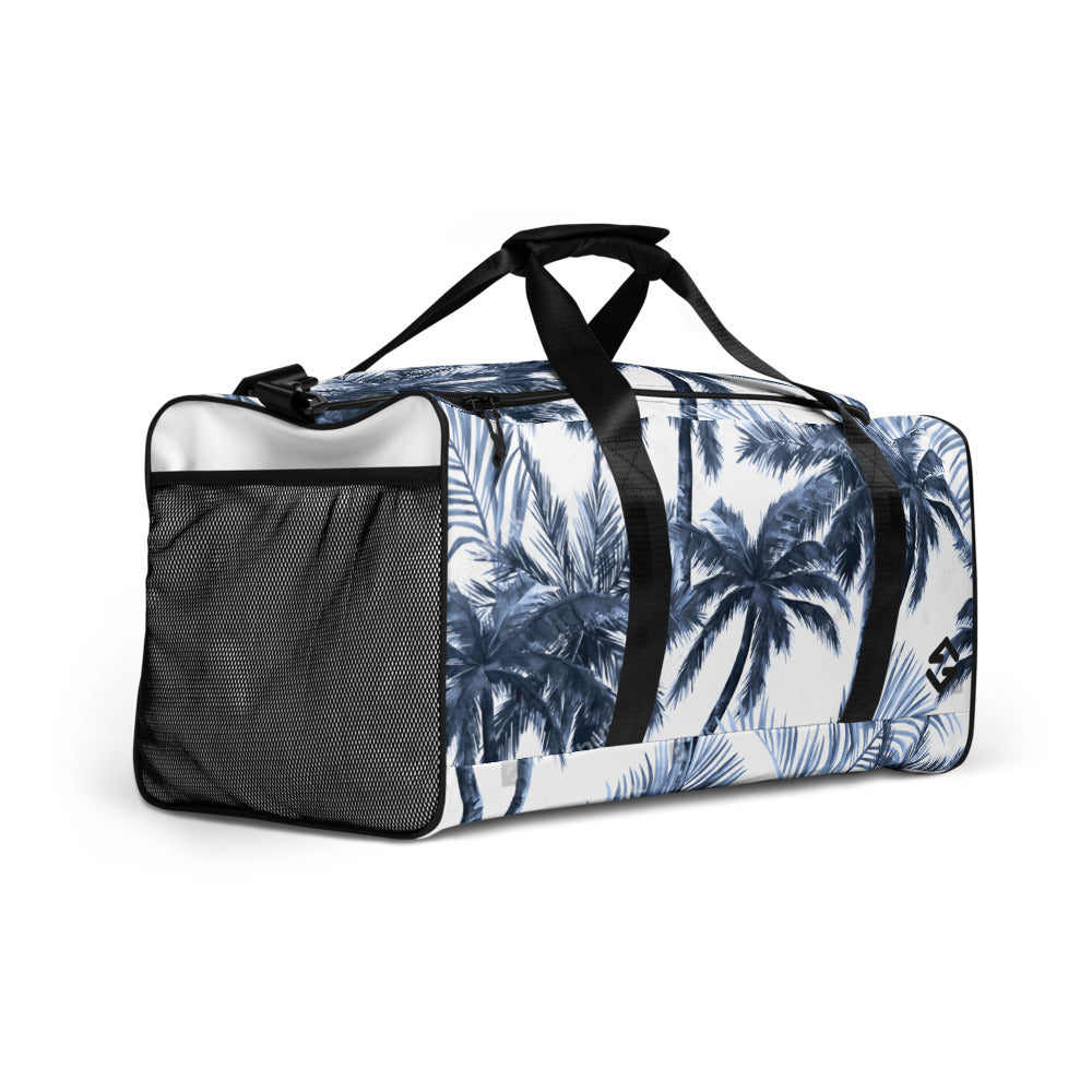 Palm Tree Print Duffle Bag pockets