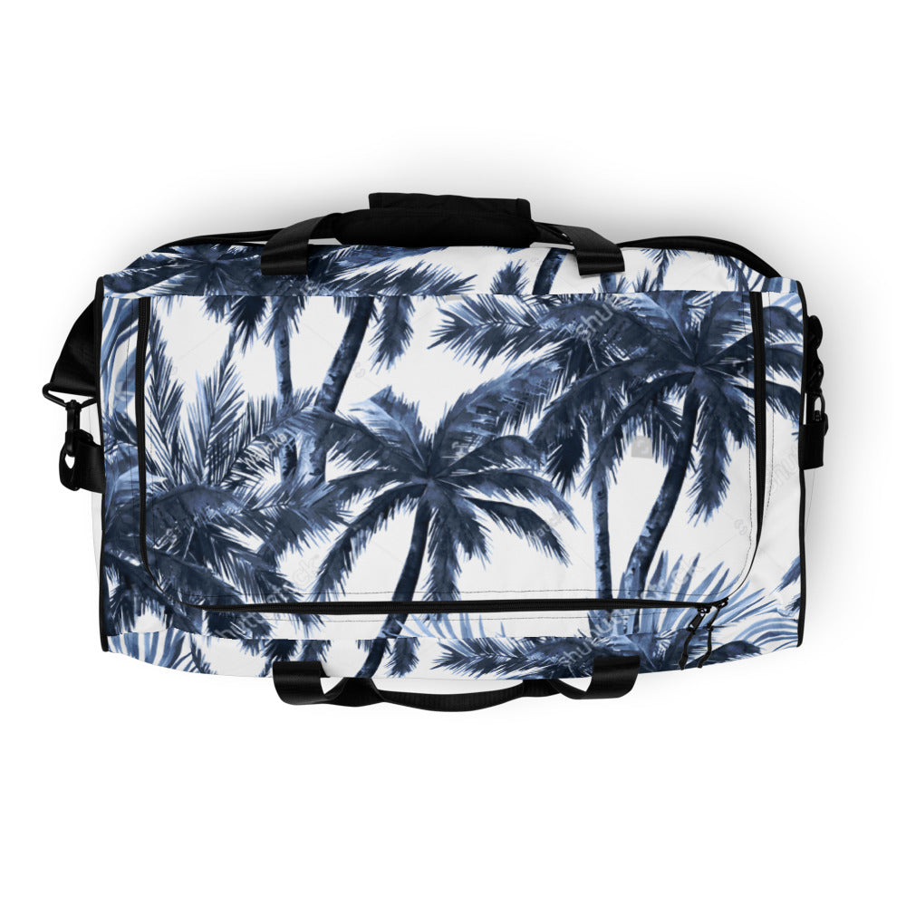 Palm Tree Print Duffle Bag bottom